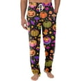 thumbnail image 2 of Dwelliawo Men's Pajama Pants Halloween Pumpkins Pants Cuteness Bottoms Pj Pants with Pockets Soft Sleep Lounge Pant Orange 2XL, 2 of 4