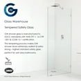 thumbnail image 5 of Glass Warehouse FL-RAD-32-L-ORB Aurora 78" High X 32" Wide Shower Screen Frameless Shower, 5 of 5
