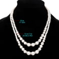 thumbnail image 6 of SmartBy White Faux Pearl Necklace Ladies 2 Strands Beads Choker Elegant Layered Necklace Jewelry for Dating Weddings Parties, 6 of 7