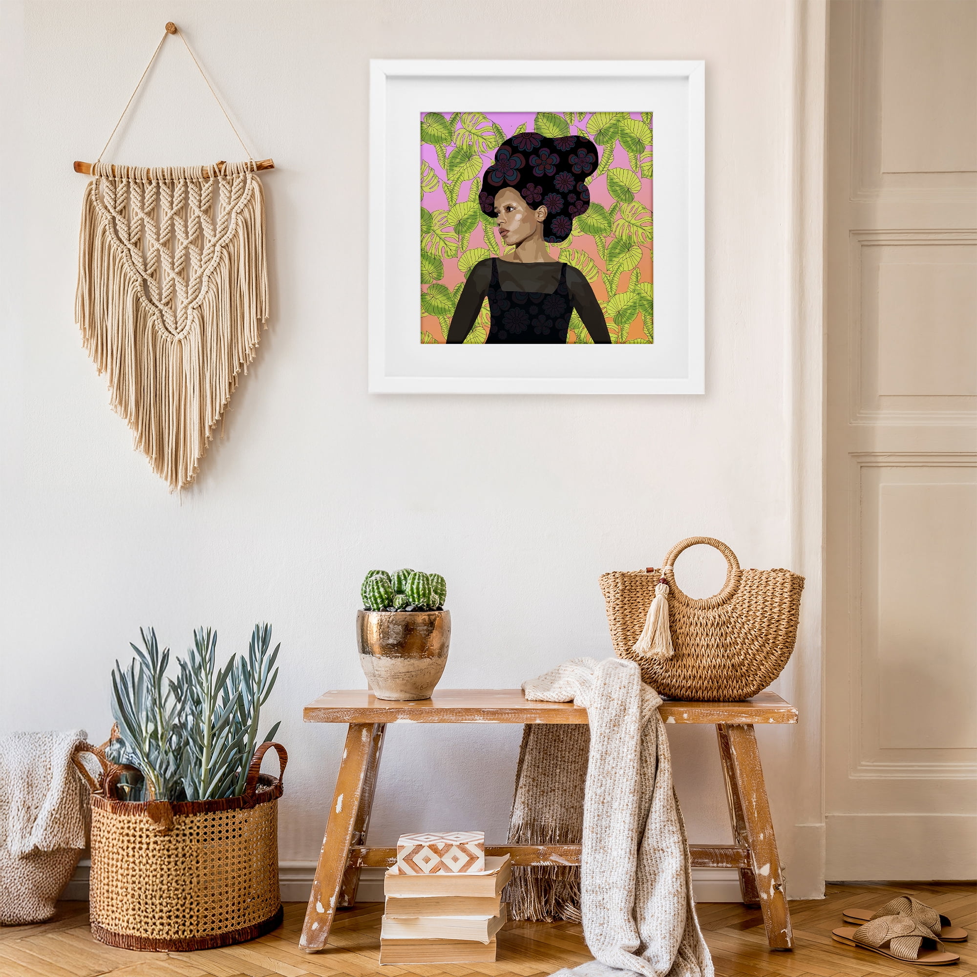 Stupell Industries Whispers Of Bloom White Framed Print Under Glass, design by Lynnda Rakos