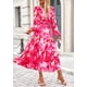 thumbnail image 4 of Vestido PRETTYGARDEN Floral Midi con Escote en V y Mangas Largas Talla XXL, 4 of 9