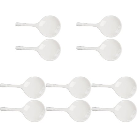 

HOMEMAXS 10 Pcs Wear-resistant Spoon Rests Delicate Spoon Holders Ceramic Scoop Rests Kitchen Supply