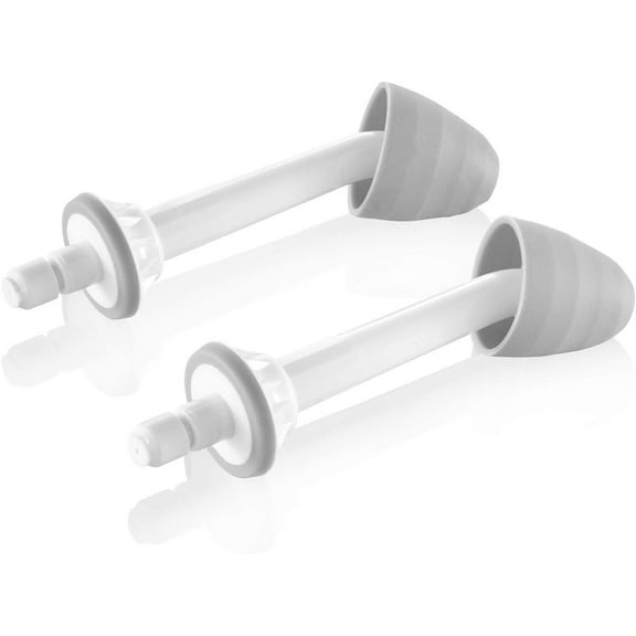 Nasal Irrigator Replacement Tips - 2 Pack - Irrigation for Sinus Relief by ToiletTree Products Grey and White