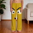 thumbnail image 5 of Qunyiney Boys' Pants Graphic Funny with Pockets Pants Elastic Waist Beach Wide Leg Relaxed Fit Pants Size 9, 5 of 9