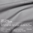 thumbnail image 3 of Five Looms Everyday Cotton Percale Sheets Set, King (Charcoal, 4 Piece), 3 of 7