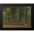 thumbnail image 2 of Catlin, George 14x12 Black Modern Framed Museum Art Print Titled - Excavating a Canoe Nayas Indians, 2 of 5