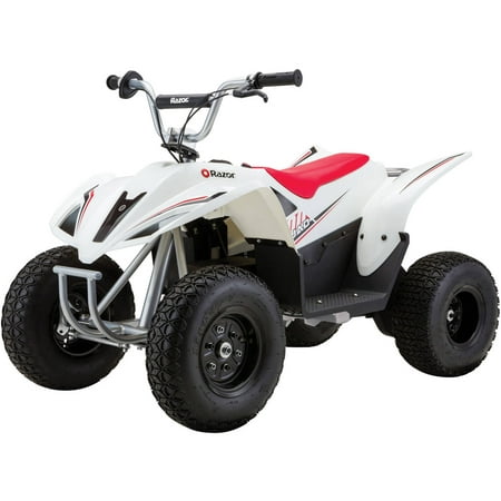 Razor Dirt Quad 500-4-wheelerScaled-Down Dirt Quad for Teens (ages 14+), Up to 60 Minutes of Continuous Use, 500-wattHigh-Torque Motor, Variable-SpeedThrottle,36V Rechargeable Battery System