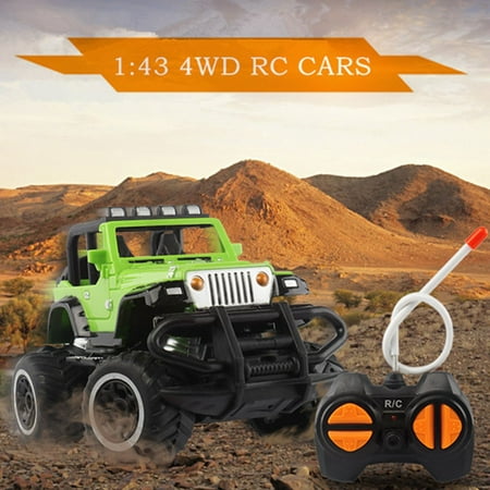 Topacc 1:43 Mini RC Off-Road Truck  w/ Remote Controller Four Channel 27MHZ RC Car For Kids Toy Birthday Christmas