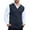 Dark Blue, variant on Coshow Men's Knitted Vest V neck Button Down Sleeveless Vest Casual Chunky Knit Cardigan