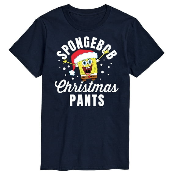 SpongeBob SquarePants - Christmas Pants - Men's Short Sleeve Graphic T-Shirt