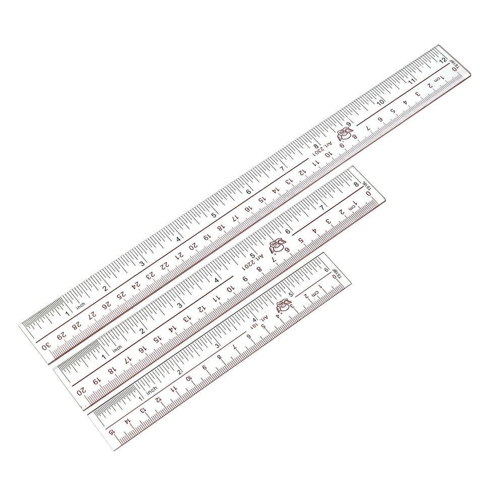 Straight Ruler 150mm 6 Inch 200mm 8 Inch 300mm 12 Inch Plastic