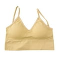 thumbnail image 4 of Rigardu Clearance Sale!! Sports Bras for Women High Support Women Sports Bra Wireless Sport Bras for Yoga Workout Fitness Brief Up Crop Tops Beige One Size, 4 of 7