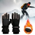 thumbnail image 2 of Weikingp Warm Gloves Ski Gloves Water Proof Touchscreen Snowboard Gloves Warm Winter Snow Gloves for Cold Weather Fits Both Men & Women () black1 polyester, 2 of 6