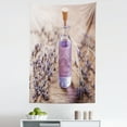 thumbnail image 1 of Perfume Tapestry, Lavender Essential Oil Ethereal Scent of Plants Flowers Fragrance Bottle Photo, Fabric Wall Hanging Decor for Bedroom Living Room Dorm, 5 Sizes, Multicolor, by Ambesonne, 1 of 1