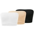 thumbnail image 4 of Clearance Sale 2025 Tube Tops 3 Pieces Womens Non Padded Bandeau Sprots Bra Strapless Convertible Bralettes Basic Layer Tube Top Bra, 4 of 9