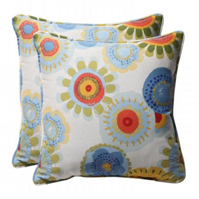 Crosby Blanc 18.5 Pouces Coussin (Ensemble de 2)