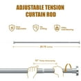 thumbnail image 6 of TITGIPE No Drill Telescopic Shower Curtain Rod | 26-76" Adjustable Anti-Skid Spring Tension Rod | Rust-Resistant Stainless Steel | shower rods for bathroom, 6 of 8