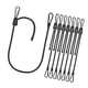 thumbnail image 1 of Mosquetón de cuerda elástica, correas elásticas para practicar cuerdas de saltar, banda elástica, 8 piezas, 1 of 9