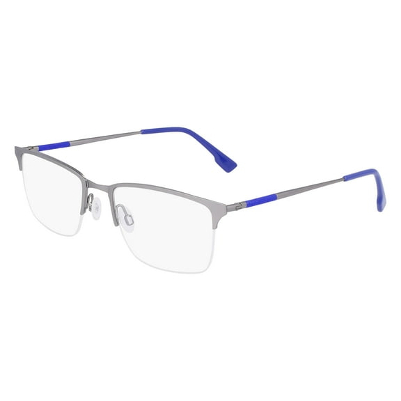 Flexon FLEXON E1130 044 Men's Matte Silver Rectangular Eyeglasses