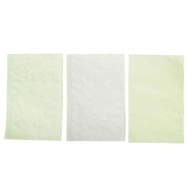Etiqueta engomada luminosa del arte del clavo, 3 hojas de pegatinas de pared fluorescentes que brillan en el techo pegatinas luminosas de techo diseño exquisito