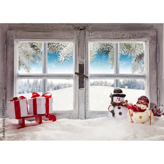 Natural Scenery Outside The Window Photography Backgrounds Props Flower Tree Landscape Portrait Photo Backdrops 2236 CH-02