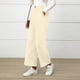 thumbnail image 4 of Women's Corduroy Casual High-Waisted Loose Wide-Leg Pants Business Formal Trousers with Belt and Pockets Sky Blue XXL, 4 of 4