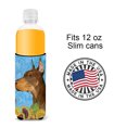 thumbnail image 4 of Caroline's Treasures SS4237MUK Doberman in Summer Flowers Ultra Hugger for slim cans, Slim Can, multicolor, 4 of 6