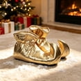 thumbnail image 4 of uublik Womens House Fuzzy Slippers Cozy Memory Foam House Shoes Soft Faux Fur Lightweight Slippers for Indoor Outdoor, Gold, 4 of 6