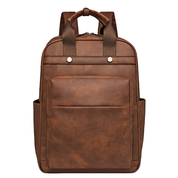 Fashion PU Backpack Multifunctional Large Capacity Commuter Backpack for Travel, Work, and School - Soft Waterproof Laptop Bag with Multiple Pockets for Women and Adults