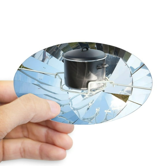 CafePress - Parabolic Solar Cooker - Sticker (Oval)