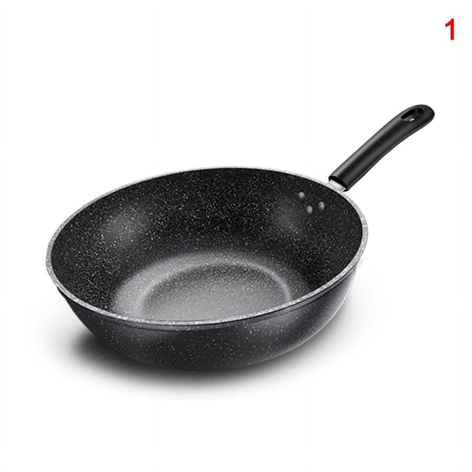 Frying Pan with Lid Non-Stick Granite Small Frying Pan Wok Multifunctional  Non-Stick Frying Pan Kitchen Cooking Non-Stick Granite Frying Pan Wok  Multifunctional 3 