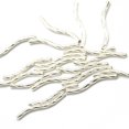 thumbnail image 4 of Xingzhi Beautiful Silver White Engraved Pattern Tube Swirl Noodle Beads Set for Jewelry Making, 4 of 4