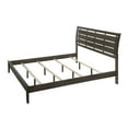 thumbnail image 3 of Contemporary Style King Size 6pc Bedroom Set Bed Dresser Mirror Nightstand Chest Wooden Furniture Gray Finish, 3 of 7