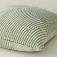 thumbnail image 2 of Set of 2 Sage Green Decorative Throw Pillow Covers 12x12 Inch Soft Corduroy Windmill Textured Striped Patchwork Cushion Cases for Sofa Bed Home Decor, 2 of 8
