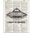 thumbnail image 3 of I Want to Believe - Dictionary Art Print, 3 of 7