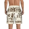 thumbnail image 3 of Naloa Cows On The Farm Men's Beach Shorts, Surfing shorts, Swim trunks, Quick Dry Swim Trunks for Surfing Beach Fun - Medium, 3 of 9