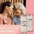 thumbnail image 2 of Grandma Tumbler With Straw and Lid, Stainless Steel Grammy Tumbler Coffee Cup for Nana Birthday Mother''s Day Gifts for Grandma Mimi Gigi, 2 of 6