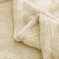 thumbnail image 3 of Exclusivo Mezcla Plush Fuzzy Fleece Throw Blanket (40" x 50", Beige)- Soft, Warm and Lightweight, 3 of 6