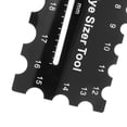 thumbnail image 3 of LOLIPPYY 2-Pack Lightweight Black Plastic Measuring Rulers for Crochet, Plush Eye Placement and Crafting Tools, 3 of 8