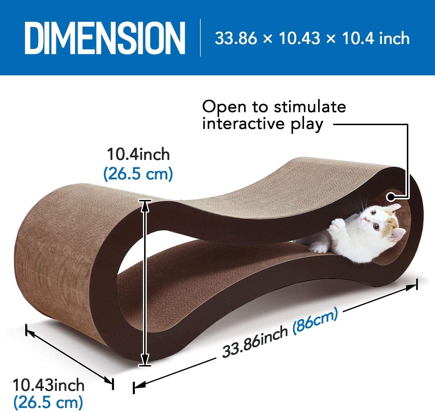 FluffyDream Cat Scratcher Cardboard, Scratching Pad House Bed Furniture Protector