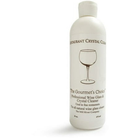 Restaurant Crystal Clean: Professional Wine Glass Cleaner and Crystal Cleaning Liquid -16 oz.