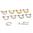 thumbnail image 4 of GKNET Steel Barbell Earrings Zircon Ear Stud Ear Tragus Cartilage Helix Lobe Piercing/-1, 4 of 9