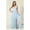 Baby Blue, variant on Juniors Womens Long Bridesmaids Cold Shoulder Dress