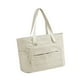 thumbnail image 5 of Bolso de bolso de hombro con correa de con correa de peso ligero con cremallera de desgaste de la cremallera gran capacidad para el trabajo de la Beige, 5 of 8