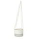 thumbnail image 1 of Cesta colgante para plantas Uxcell, cesta de macramé tejida con cuerda colgante de 28" para decoración del hogar, blanca 1 paquete, 1 of 6