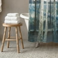thumbnail image 3 of Creative Products Winter Blue Tree Path 71x74 Shower Curtain, 3 of 7