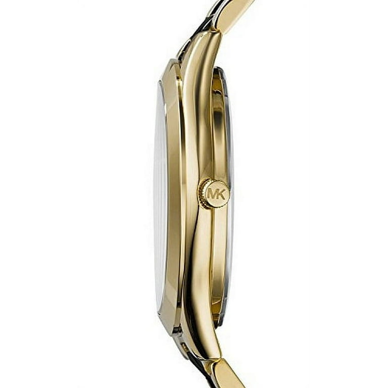 Michael kors gold 2025 slim runway watch