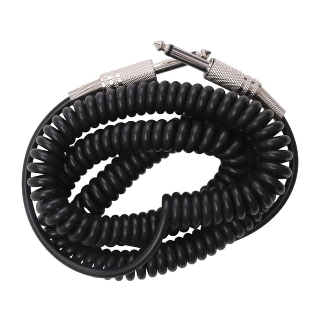 Cable de Resorte para Guitarra 6.35 / 6.5 Audio Bajo ProteccióN 5M Conectar el Sonido la EléCtrica