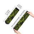 thumbnail image 2 of Salouo Tropical Palm Leaves Fern Leaf Pattern Unisex Middle Tube Socks,Middle-Finger Knee High Socks Over The Calf Tube Stocking Crew Stockings for Women and Men Tube Socks, 2 of 8