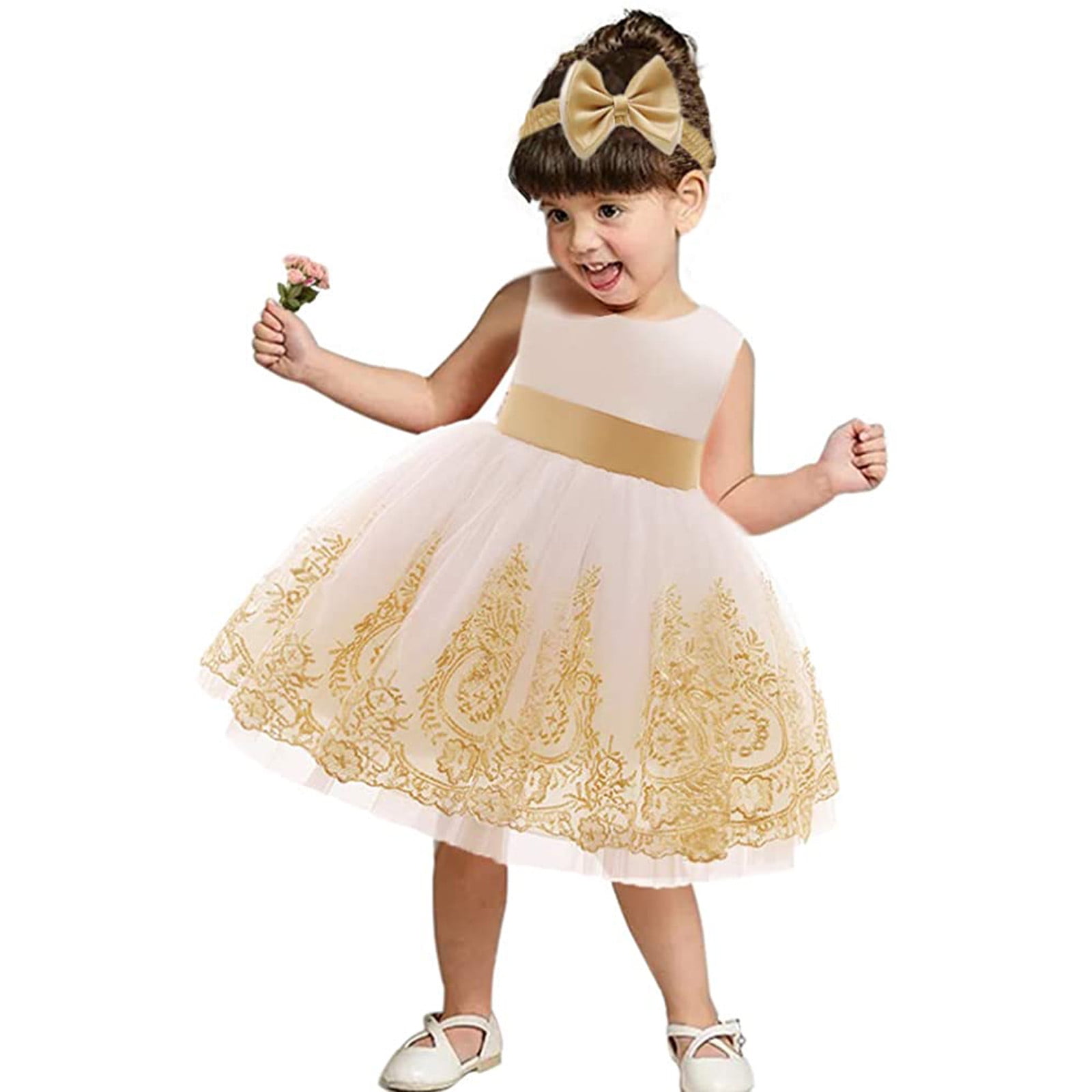 6M-8T Merry Day Vintage Toddler Dresses Halter Girls Dress with Tulle Lace for Party Casual Sundress 